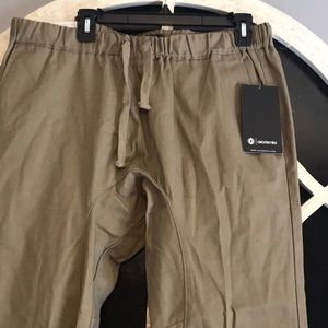 Khaki Men’s tactical style pants.
